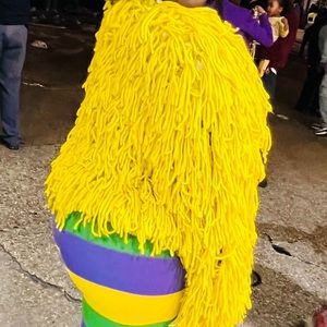 Fringe Yarn Sweater Neon yellow